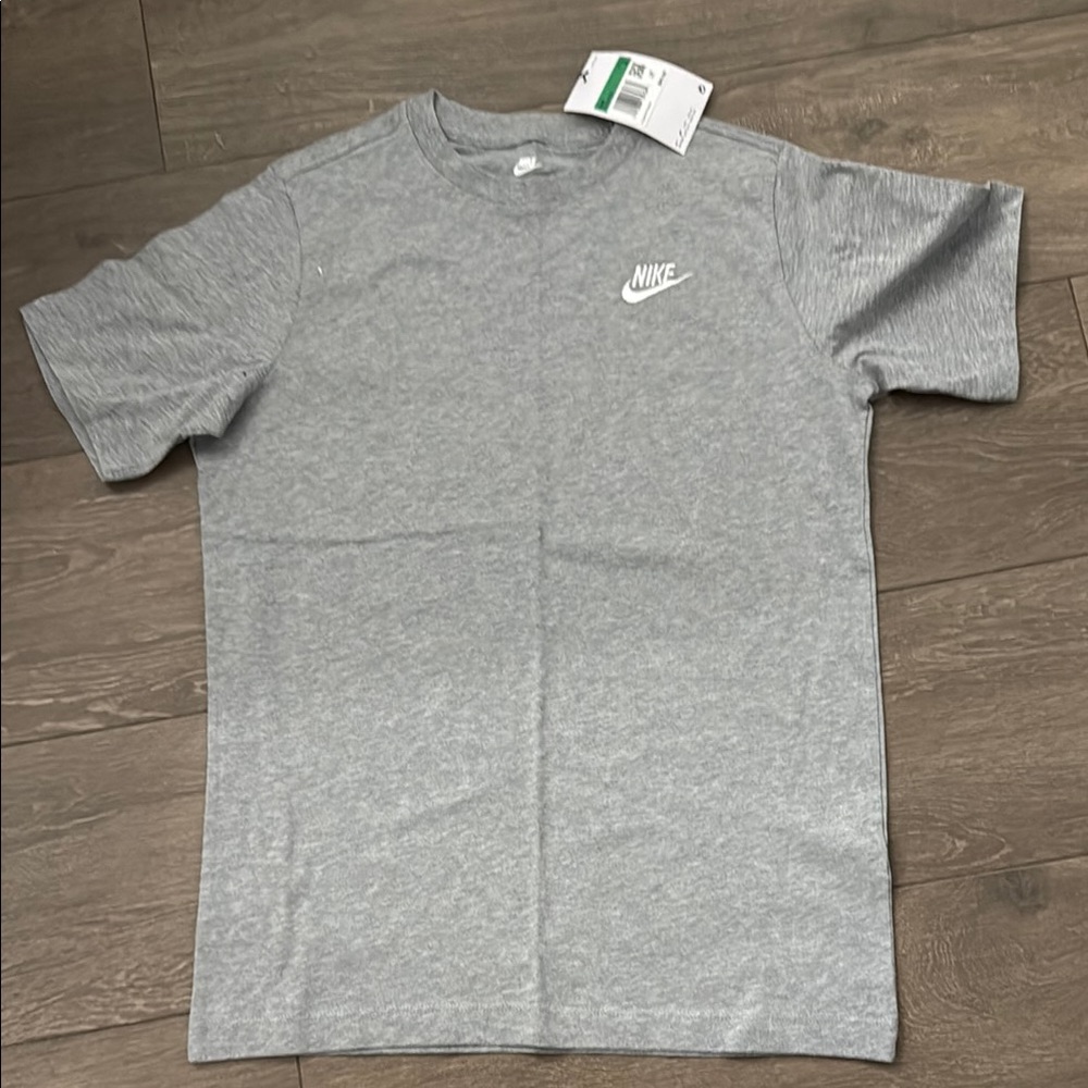 Nike Kids Heather Gray Short Sleeve Tee